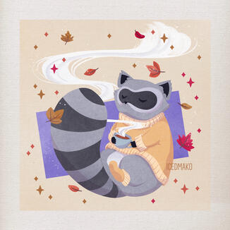 “Cozy Raccoon” for 2020 October event