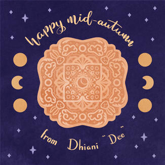 Mooncake Greeting Card for 2020 Mid-Autumn Festival